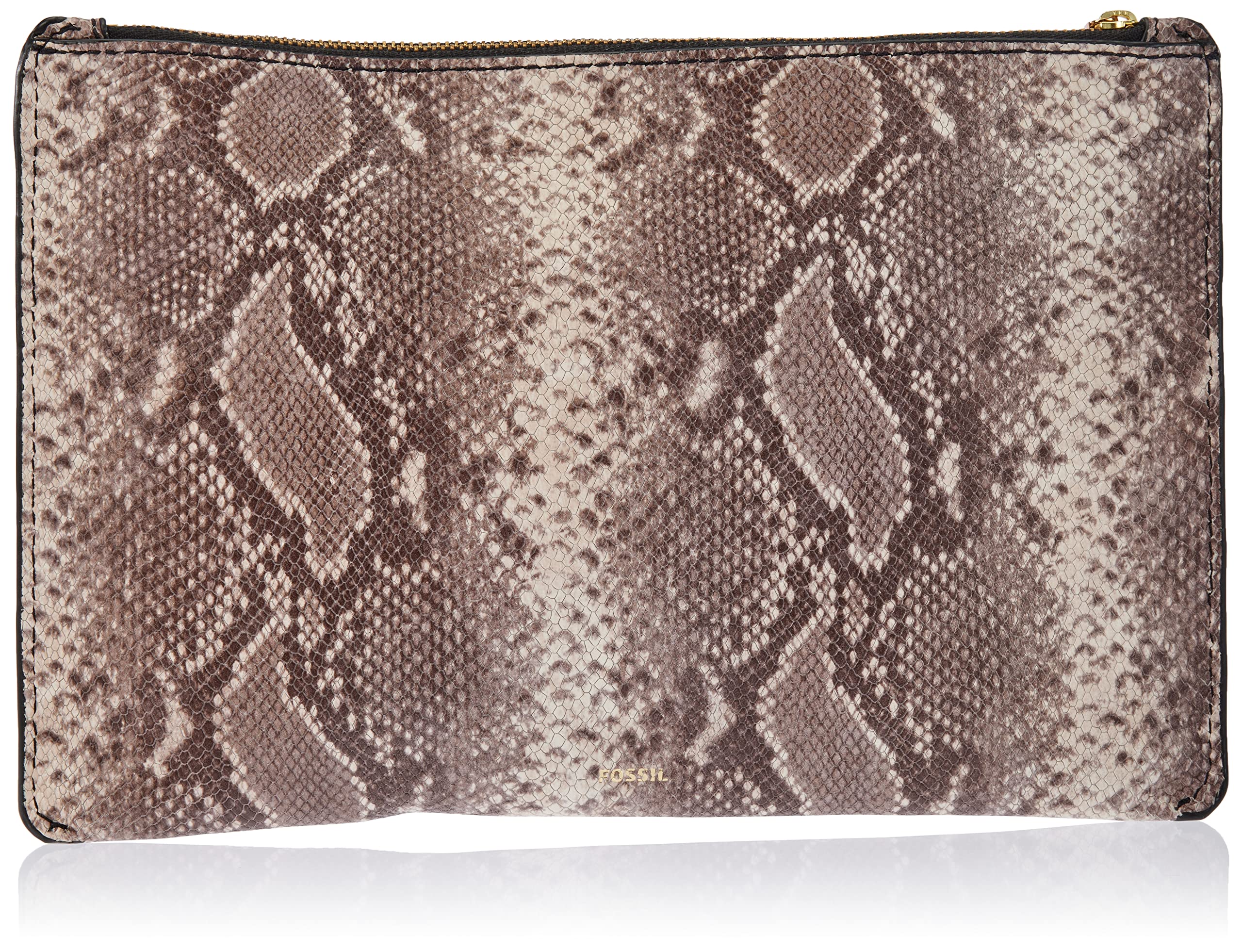 Fossil Women's Gift Pouch, Snake print, 27.9 cm L x 0.6 cm W x 18.4 cm H
