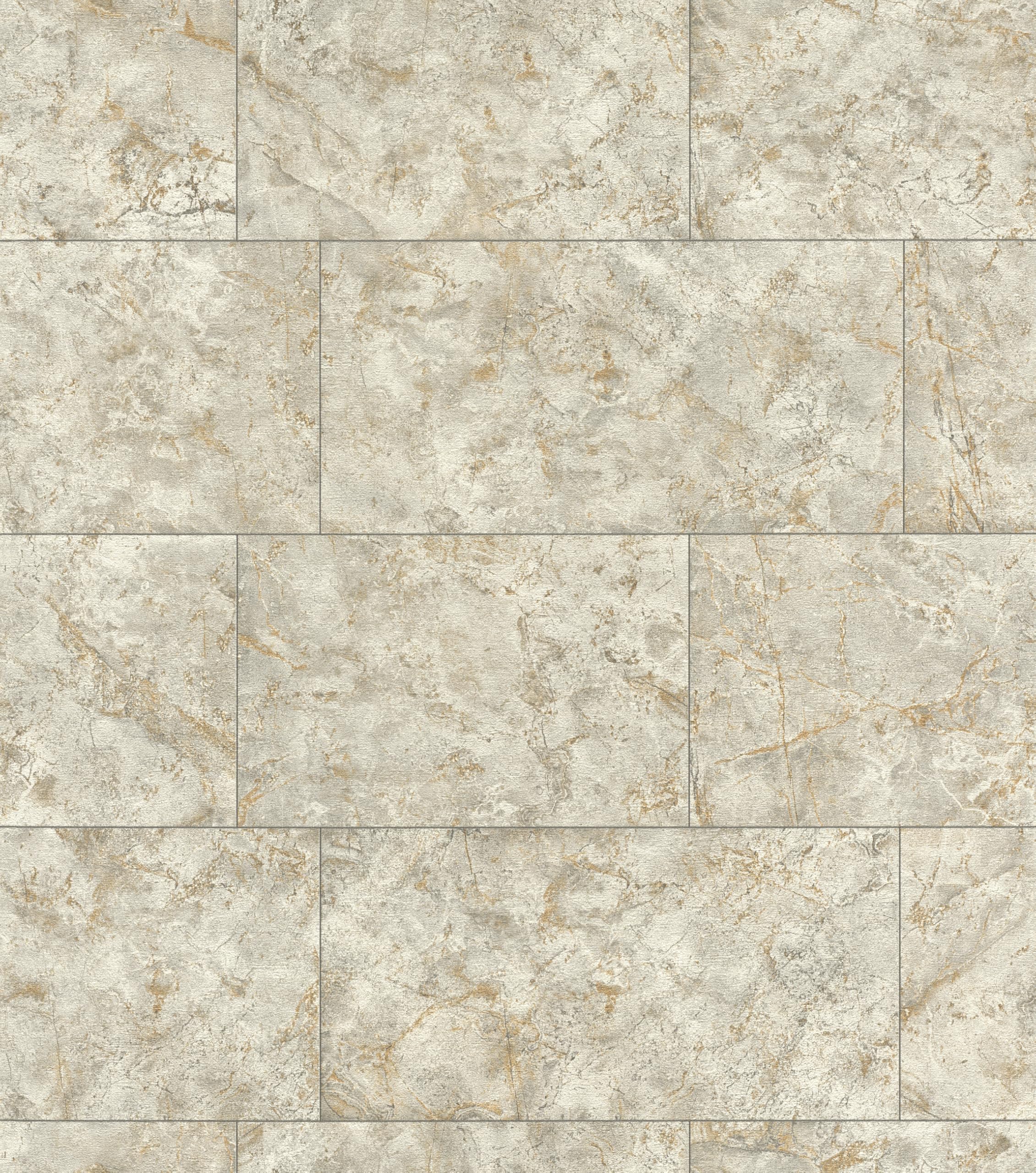 Rasch Selbstklebende Tapete Steinoptik Luxora - Strukturierte Vliestapete Naturstein Dunkel-Grau und Gold - Einfaches Anbringen ohne Kleister mit tesa-Klebetechnologie - 6,00m x 0,53m