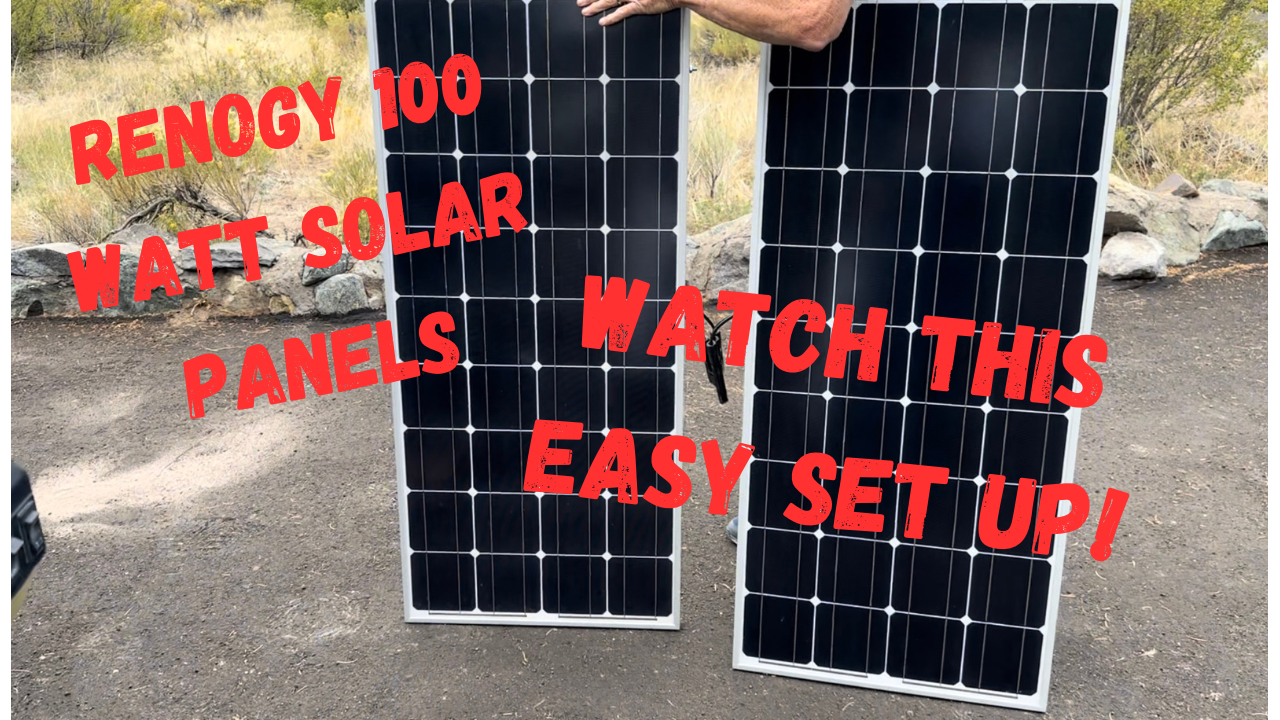 Watch Renogy 100W Solar Panel - Watch This Easy Set Up! on Amazon Live