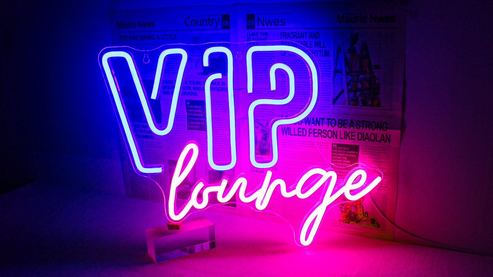Horseneon VIP Lounge Neon Signs for Wall Decor, VIP Neon Lights
