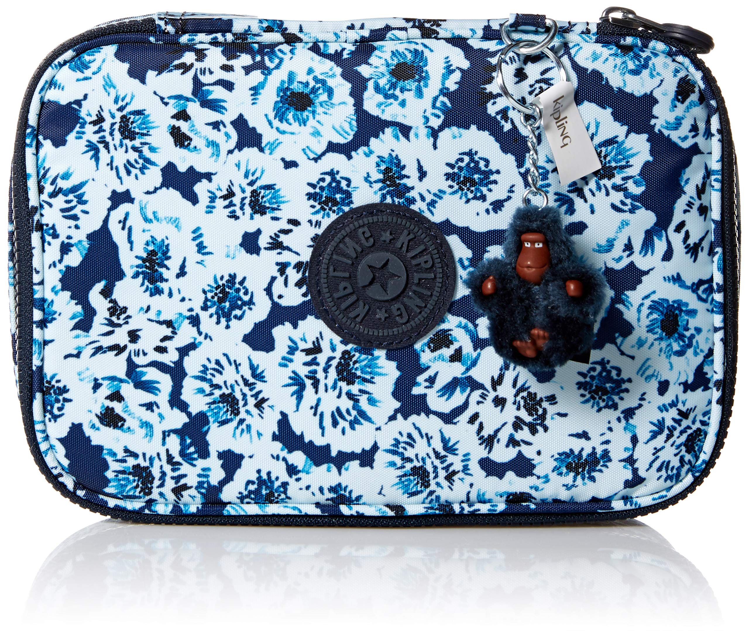 Kipling 100 Pens Pencil Case, Roaming Roses, 6" L X 8.25" H X 2" D