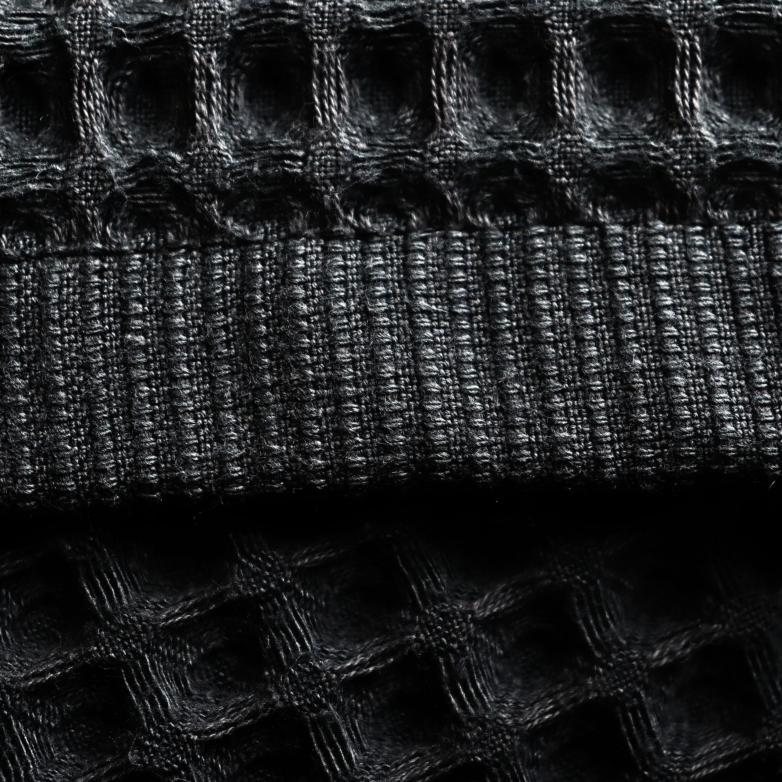 PÜSKÜL - Asciugamani da cucina in 100% cotone turco, confezione da 6, strofinacci e strofinacci turchi di alta qualità, per cucina (colore nero, 40 x 81 cm)