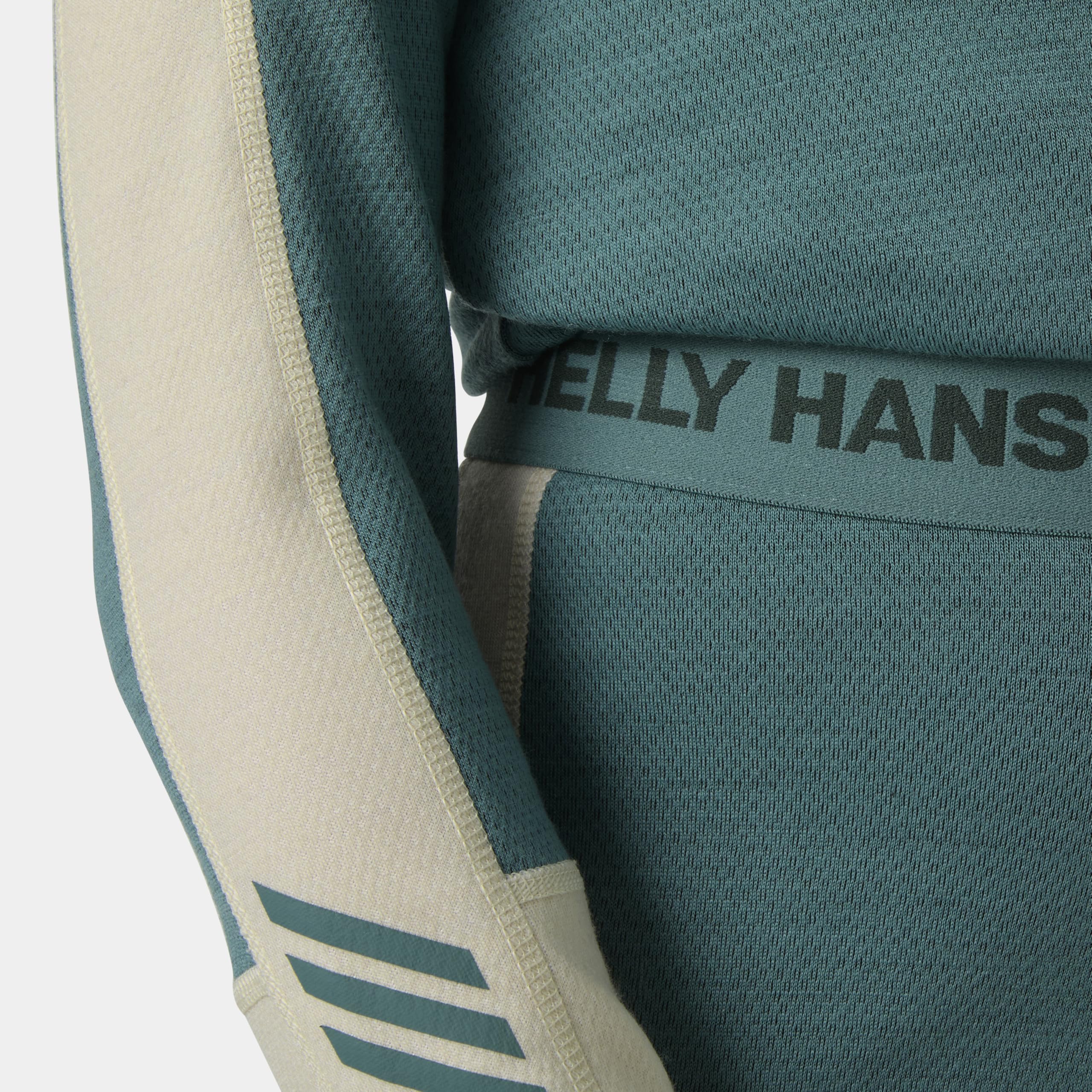 Helly Hansen Junior Unisex Jr LIFA Merino Midweight Set, Green, 9