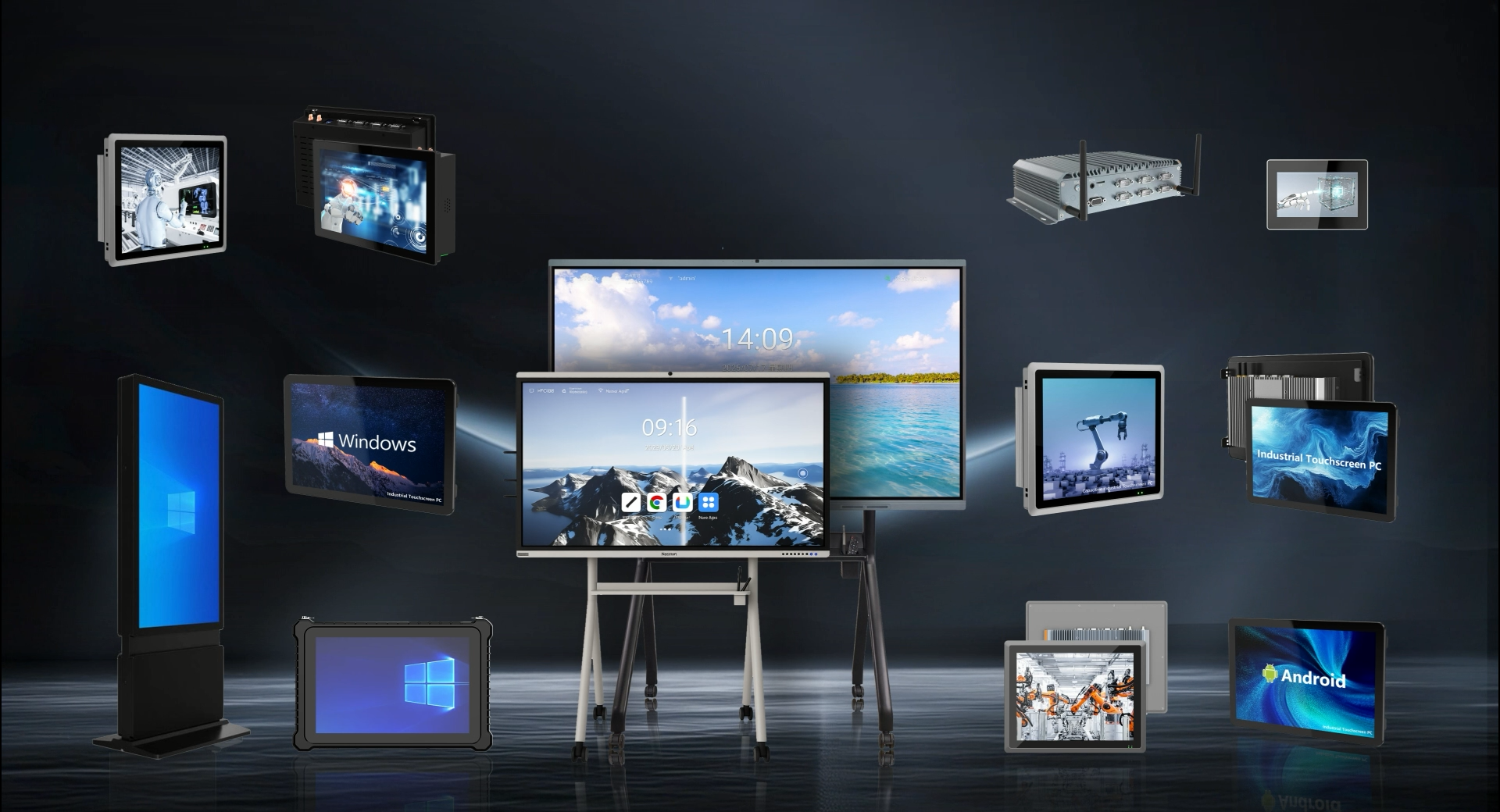 Écran Tactile Industriel 17 Pouces NORQIN – IP65, Sans Ventilateur, Windows – Ports Multiples, Montage VESA
