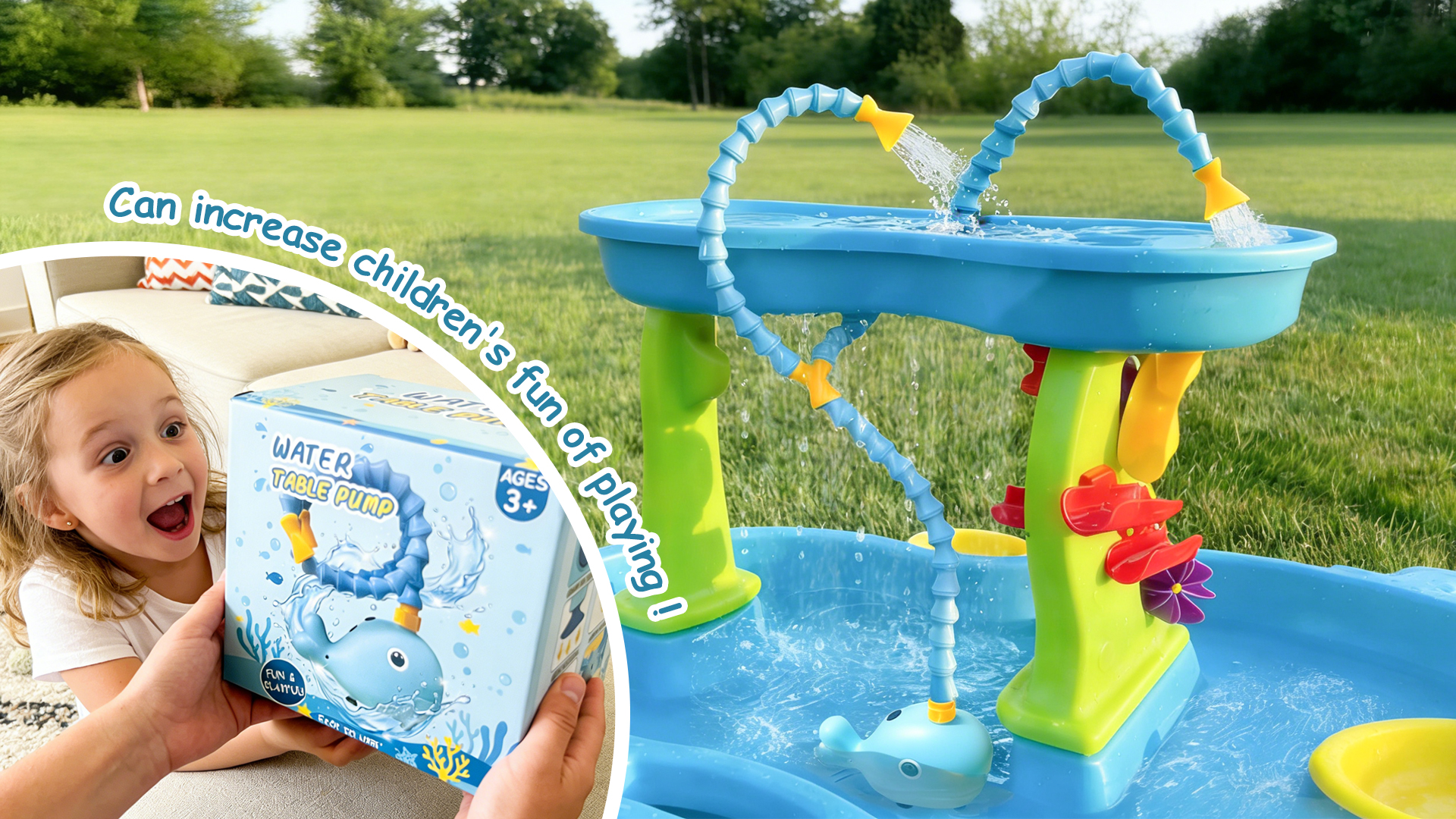 Amazon.com: Aacabo Rechargeable Water Table Pump with Huge Water