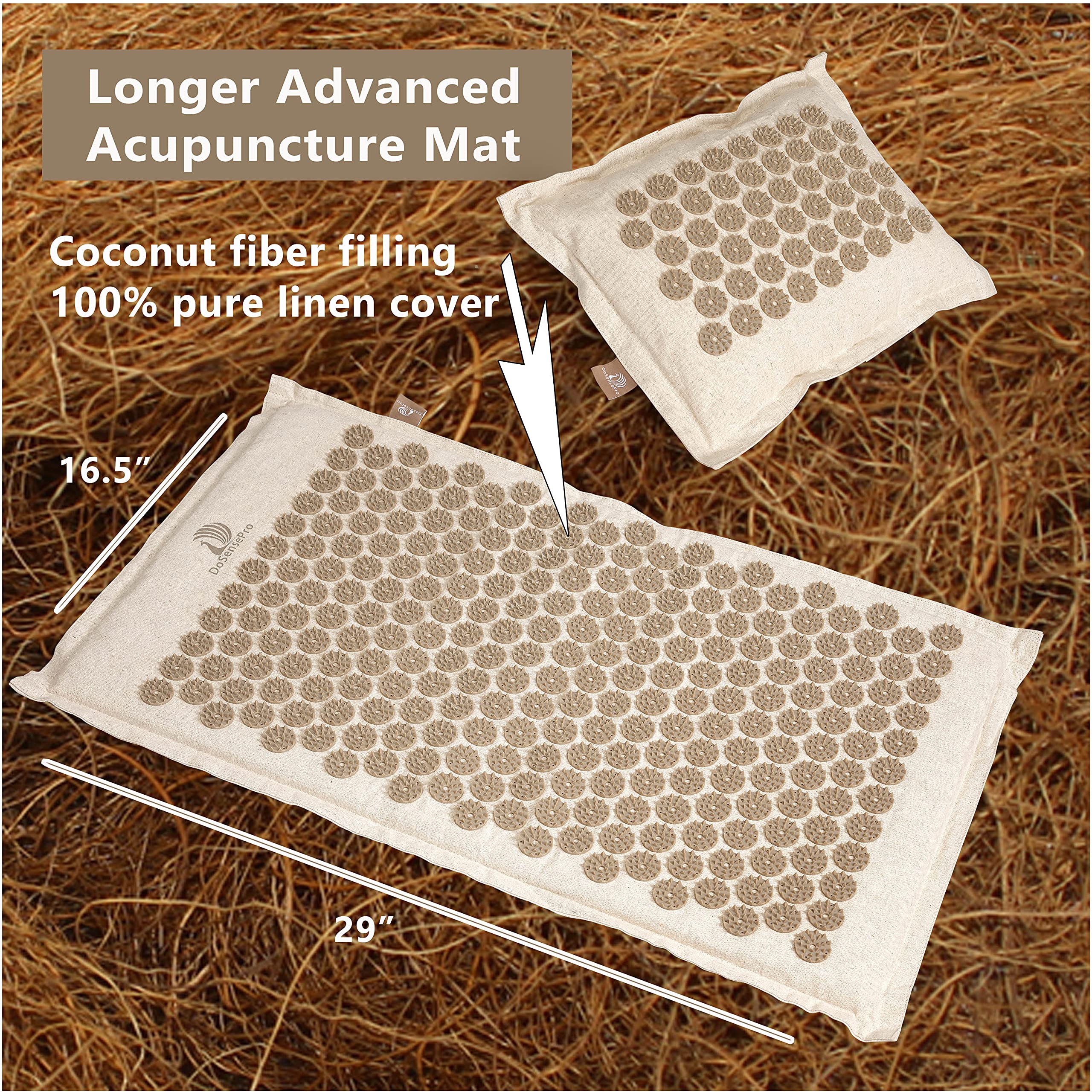 Buy Acupressure Mat and Pillow Massage Set by DoSensePro. Acupressure