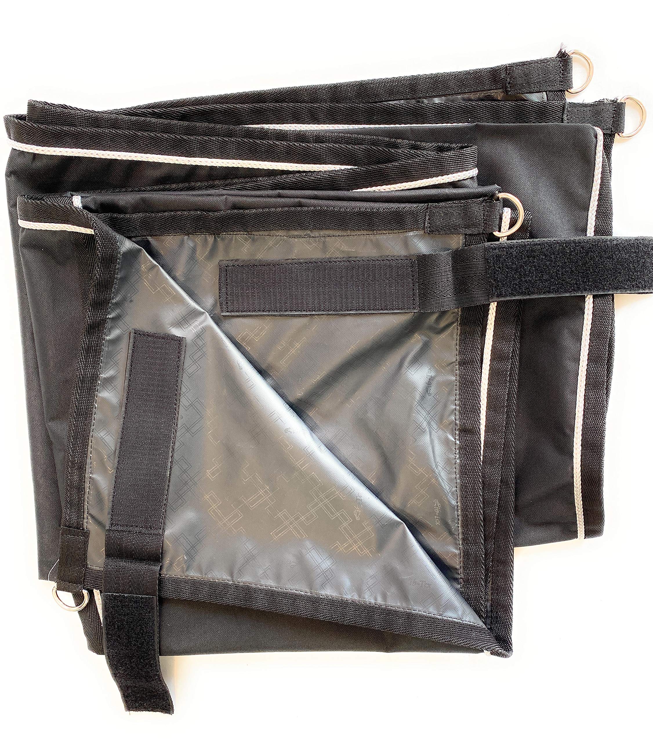ARBO-INOX® Stallvorhang Boxenvorhang – Wasserdichter Sichtschutz – Polyester 170x180cm Schwarz