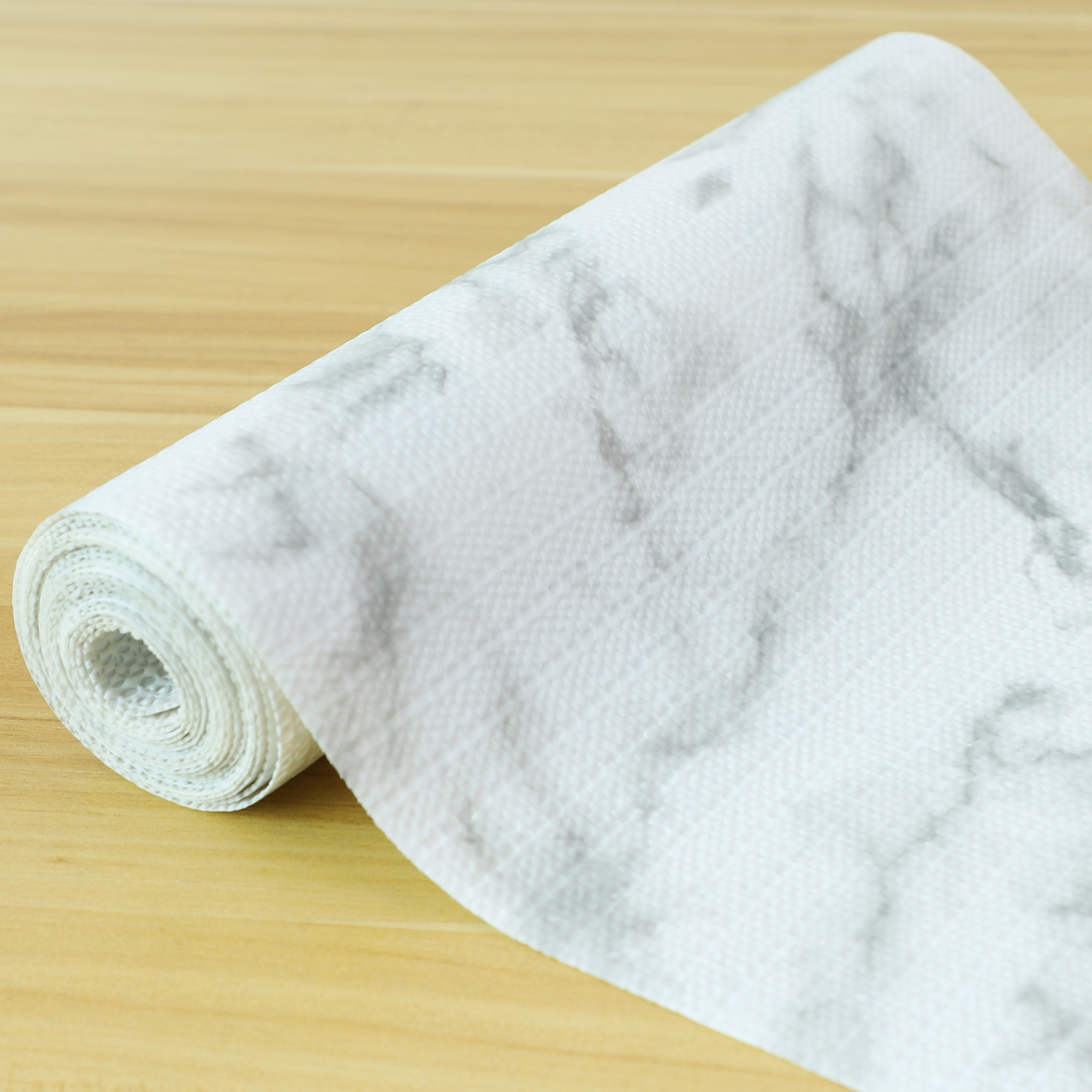 Non-Adhesive Shelf Liner - 16" X 20 Ft, Marble Pattern, Waterproof & Non-Slip For Kitchen Cabinets, Drawers, Shelves - View #8