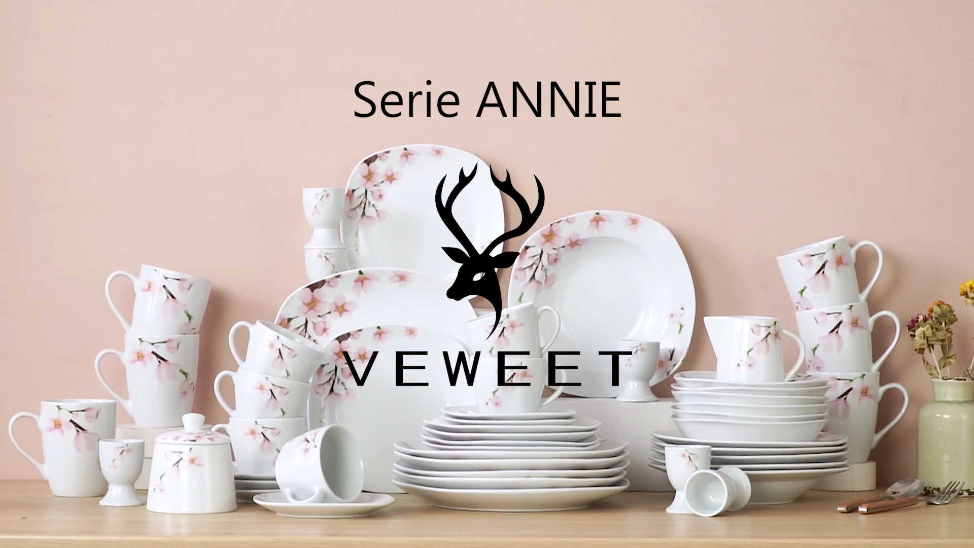 Produktbild von VEWEET ANNIE 50 Tlg Tafelservice Porzellan Geschirr Kombiservice