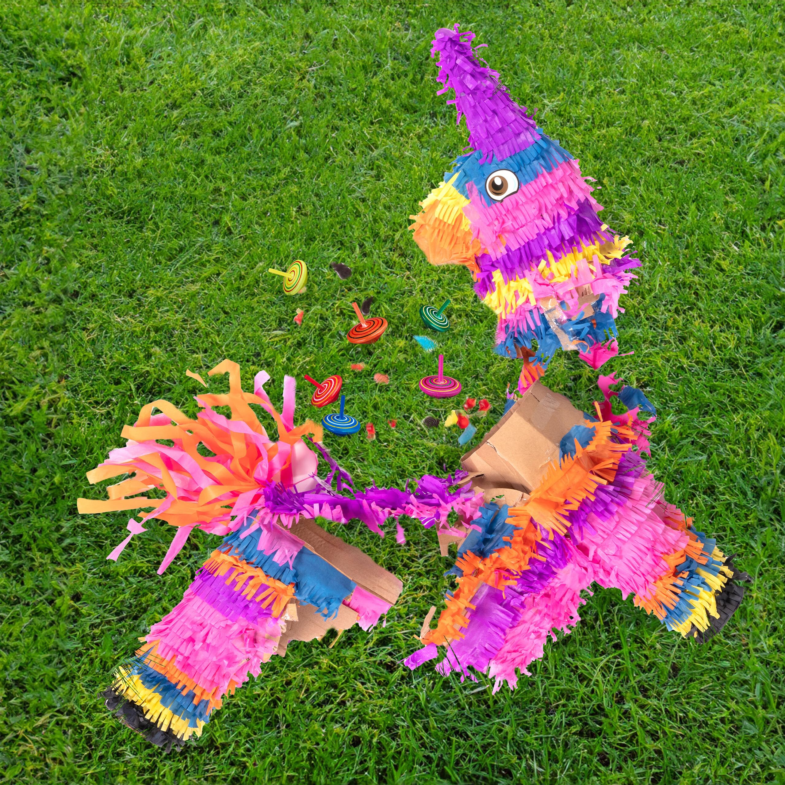 Relaxdays Trottole per Bambini in Legno, Set da 24, Regalini e Pensierini per Feste di Compleanni, Giochini, Colorate