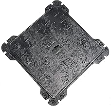 EINSIDE Cast iron manhole cover B125, manhole cover with frame certified UNI EN124-1/2 (40x40cm)