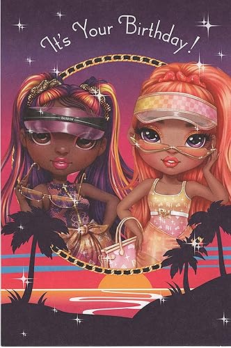 Today and Always by American Greetings Tarjeta de feliz cumpleaños Rainbow High - It's Your Birthday! Be Bold Like the Rainbow! - Color Me