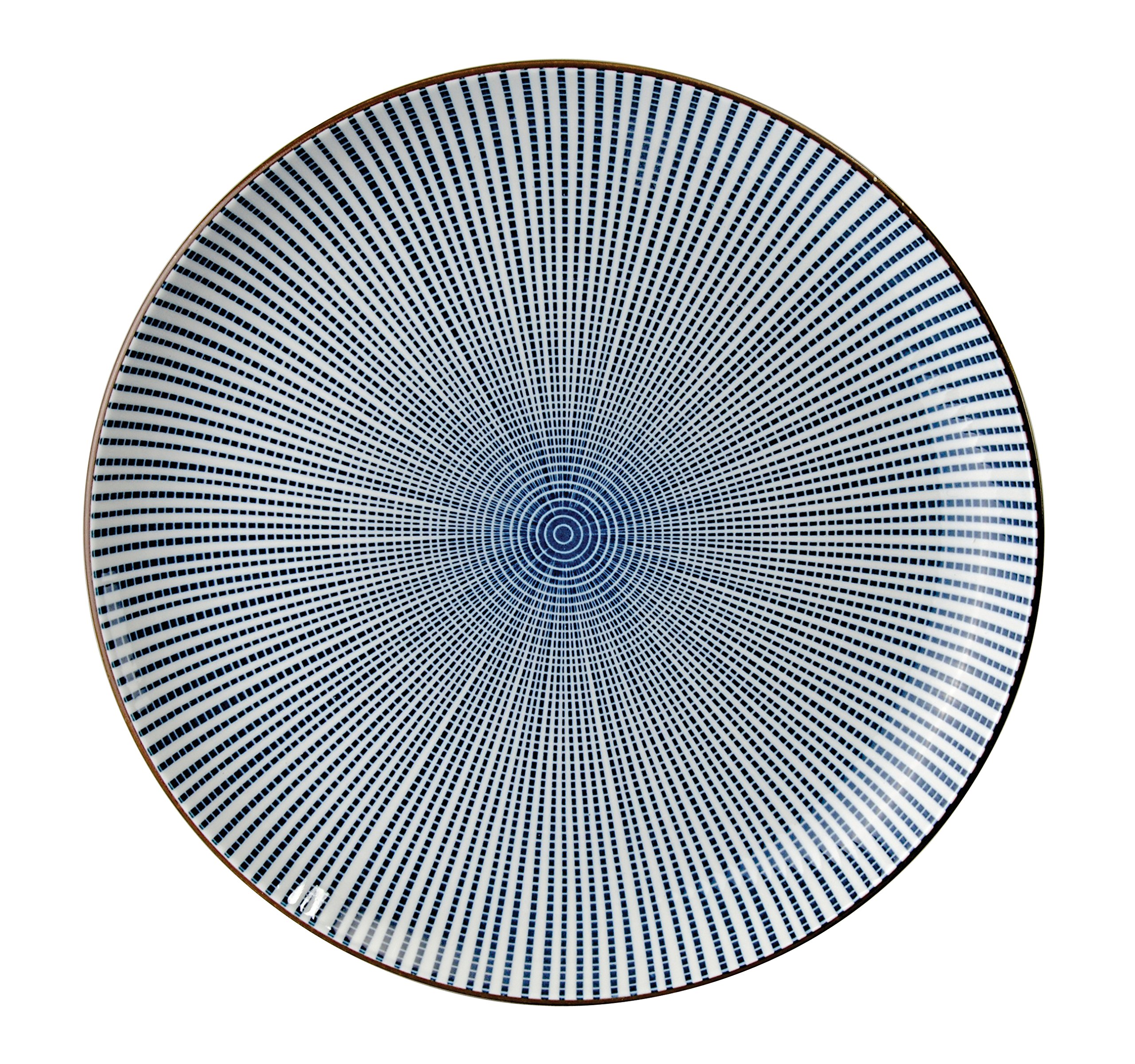 TOKYO design studioSendan Plate Round 31 x 4 cm, Porcelain, Blue/White, 31 x 4 x 2.3 cm