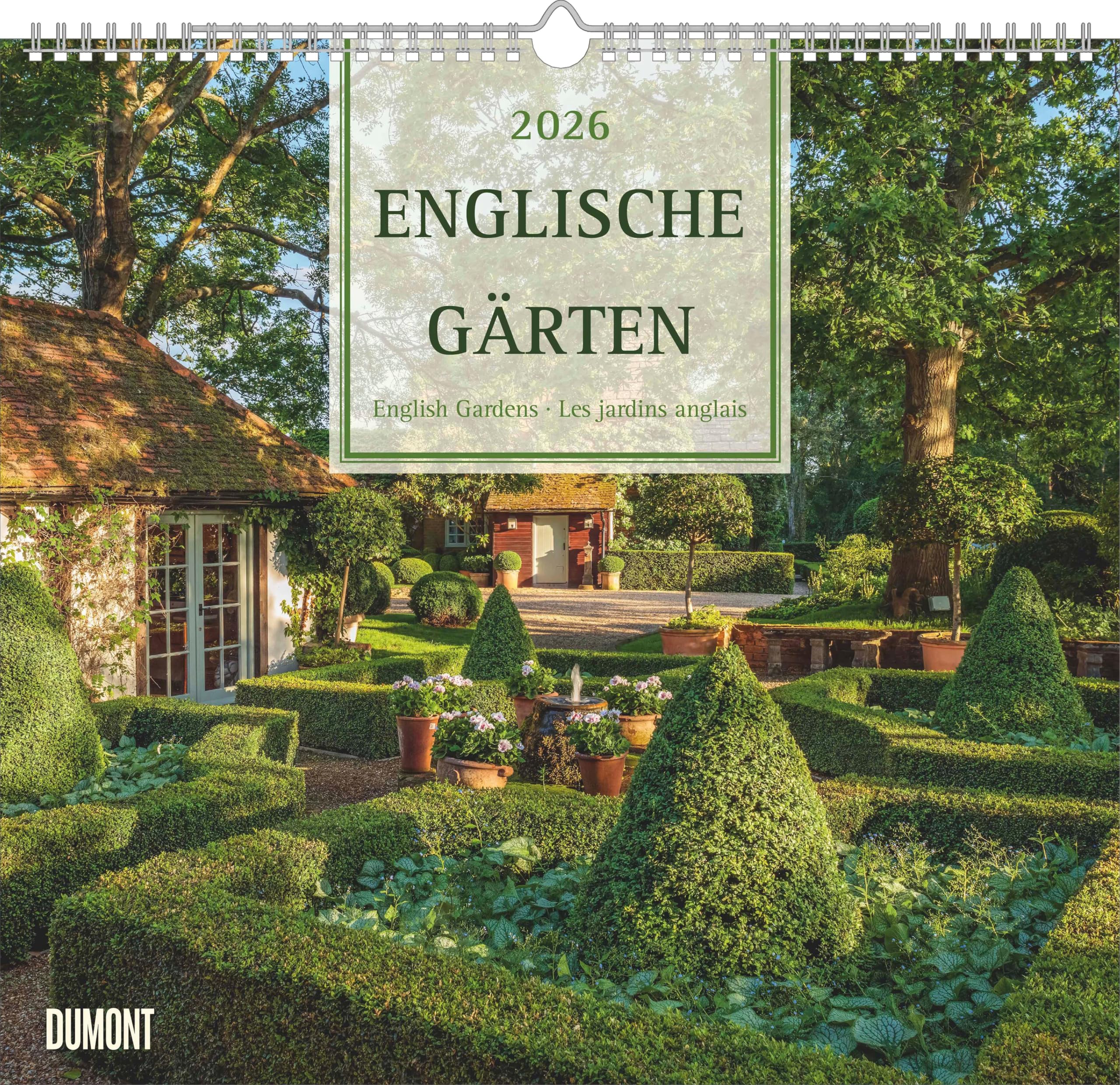 DUMONT - Englische Gärten 2026 – Wandkalender 38 x 36 cm – Cottage & Landschaftsgärten für Gartenliebhaber: English Gardens - Les jardins anglais