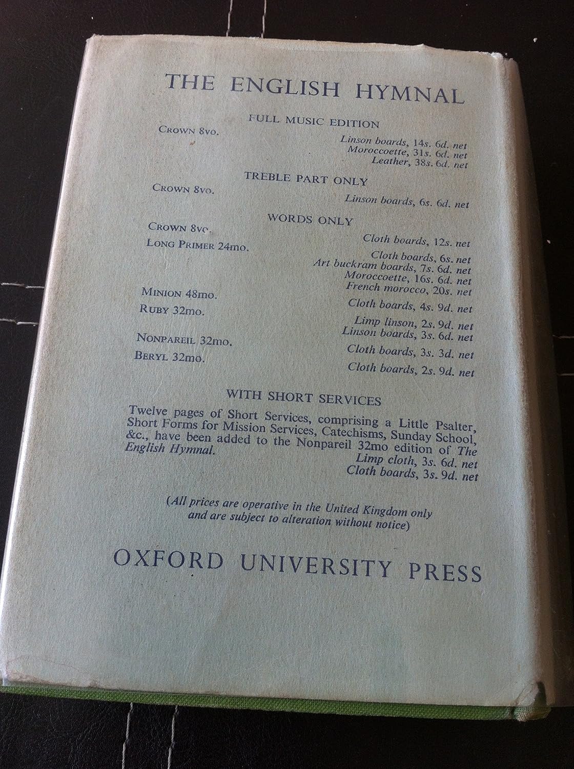 The English Hymnal