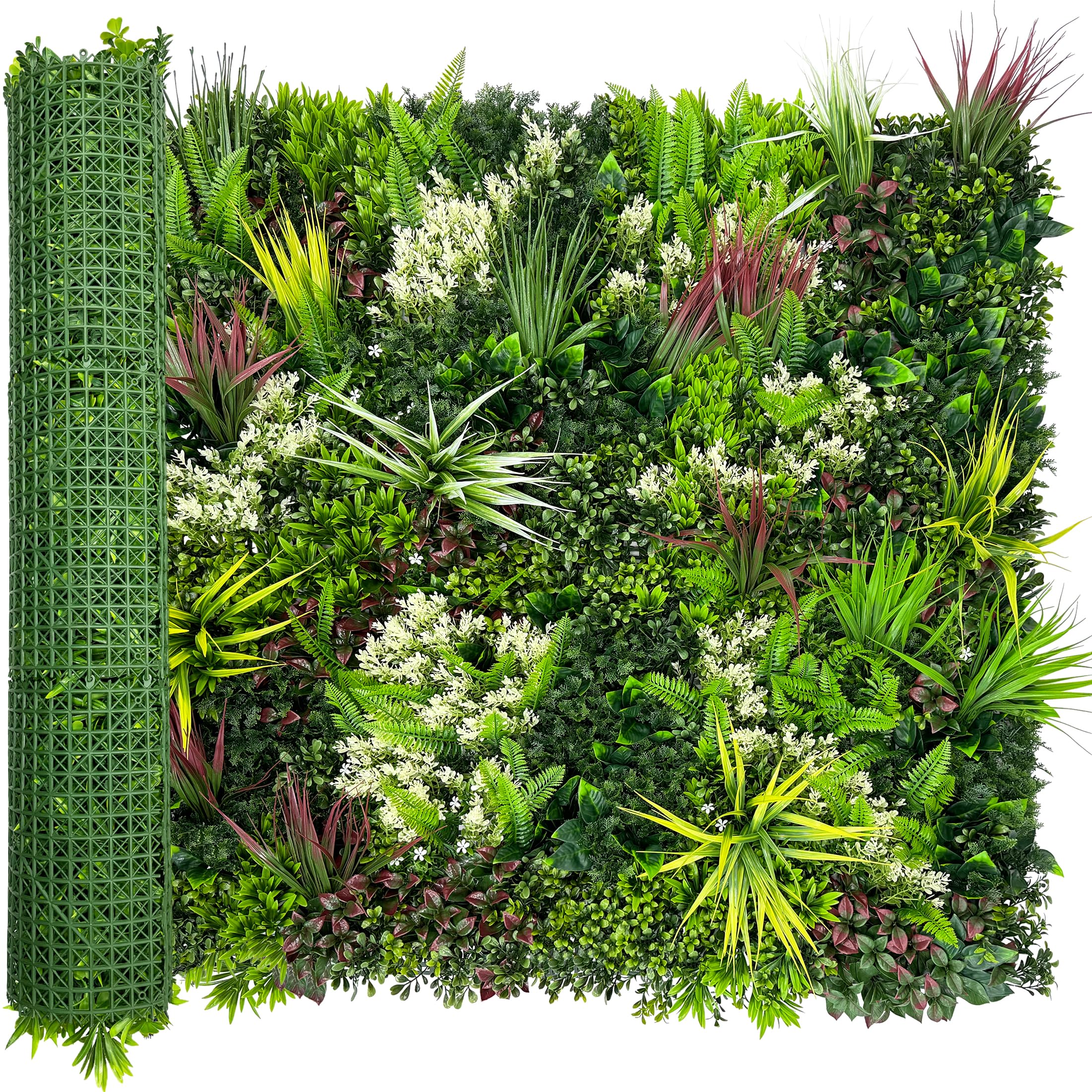 artificial plant wall panels: 40"×120" uv-anti faux grass wall backdrop boxwood ivy fence privacy screen fake greenery leaf hedge for outdoor,indoor,garden,backyard and home decor