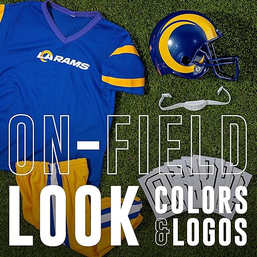 Miniatura 169 de Franklin Sports - Conjunto de uniforme de la NFL para niños y niñas; uniforme de fútbol americano juvenil, incluye casco, camiseta y pantalones