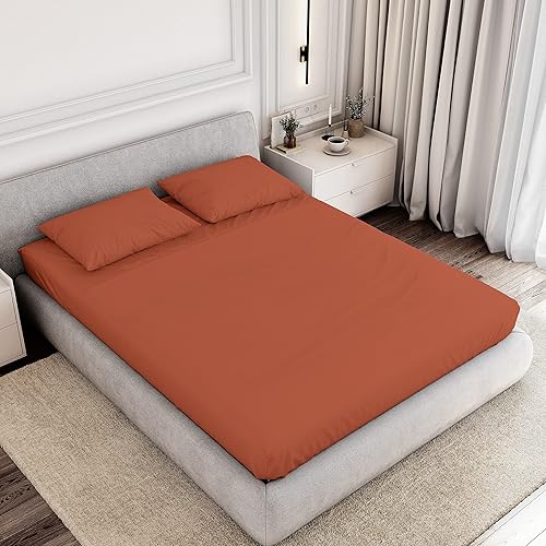 Miniatura 5 de Natemia Sábana bajera ajustable de 1 pieza, 100% algodón orgánico, 39 x 75 pulgadas, para colchones estándar de hasta 16 pulgadas, algodón de punto