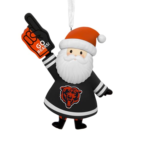 Hallmark Christmas Ornament NFL Chicago Bears Santa Fan Ornament Gifts for Sports Fans
