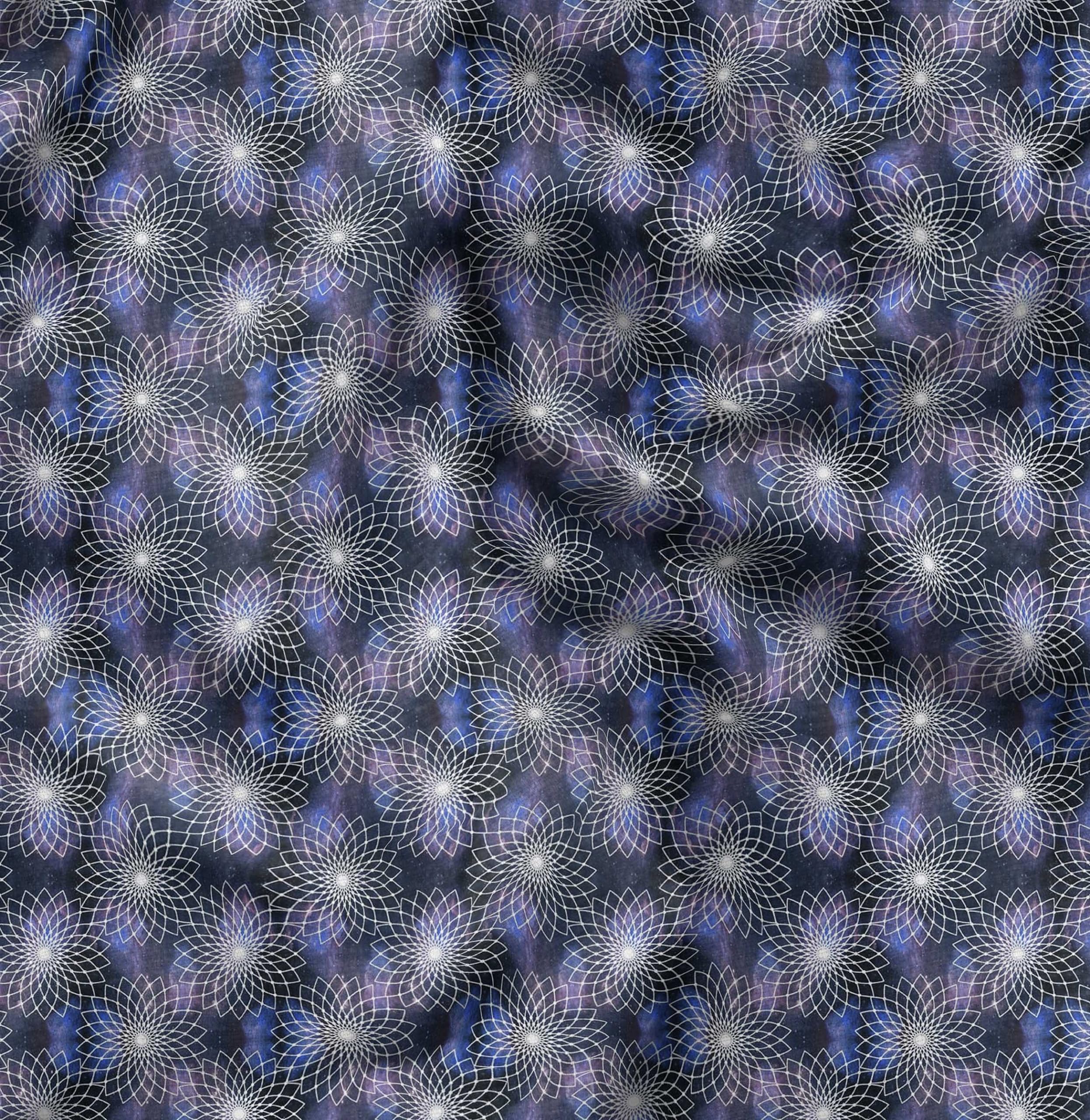 Soimoi Purpura Jersey De Algodon Tela Arte Floral Geometrico Tela Estampada De 1 Metro 58 Pulgadas De Ancho