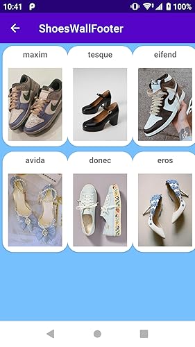 Shoes Wall Footer