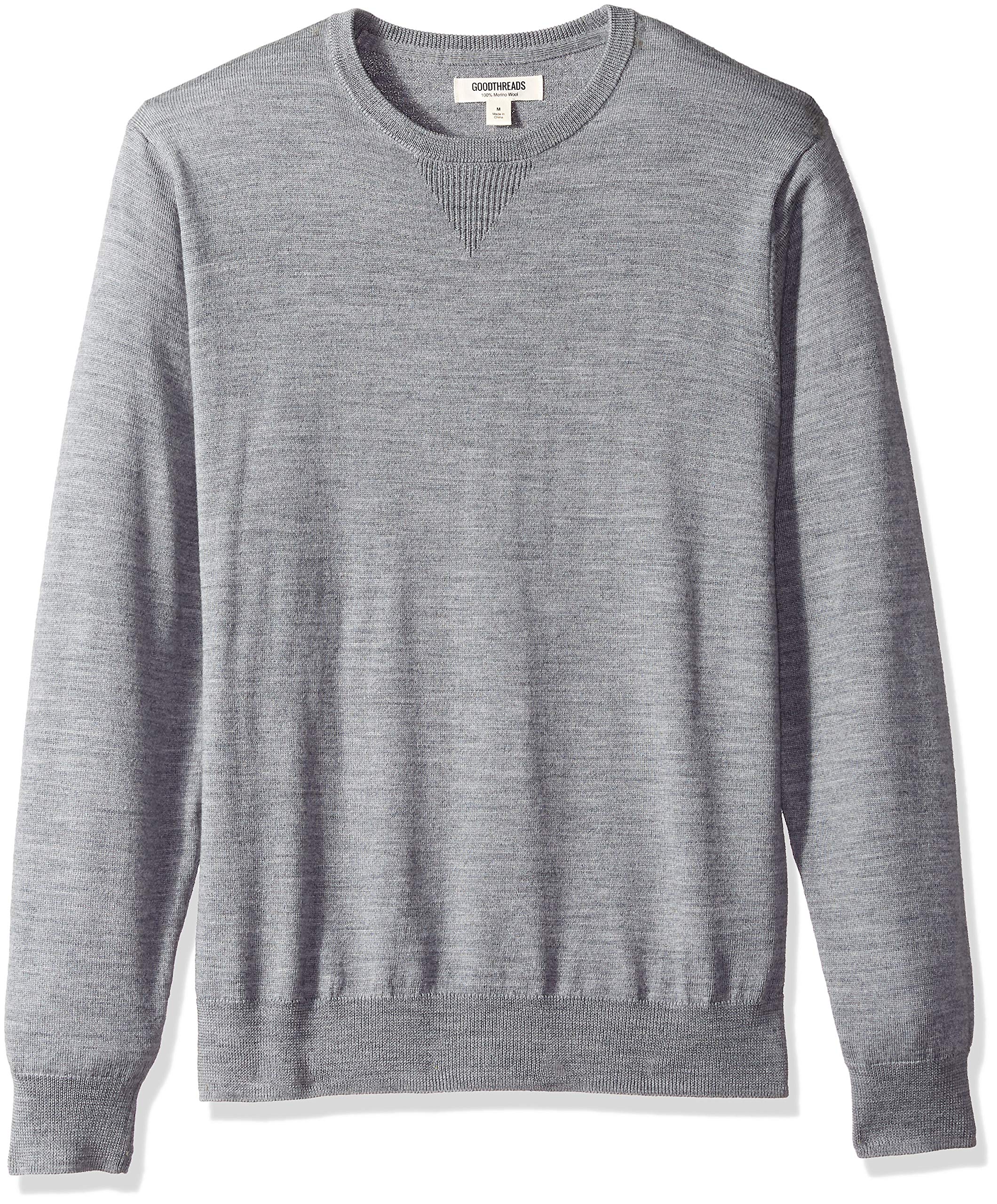 Men's Standard Lightweight Merino Wool Crewneck Sweater