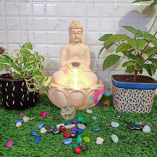 Craftisan™ Buddha Table Top Water Fountain for Home Décor/Office/Indoor