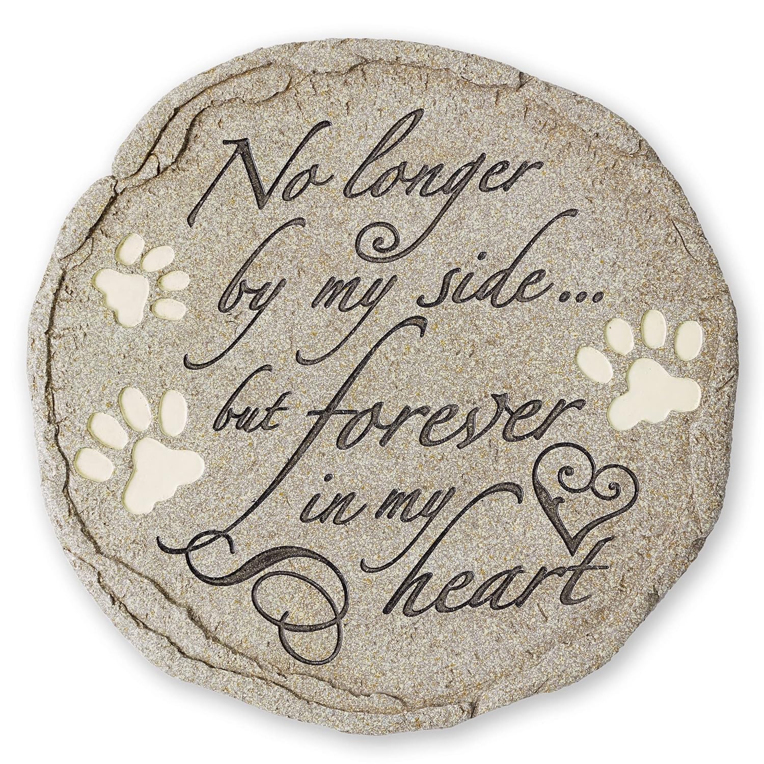 Cat or Dog Grave Marker or Garden Memorial Stone. No Longer By My Side But Forever In My Heart, Rainbow Bridge Pet Memorial Gifts. Waterproof and Weatherproof Pet Plaque,...