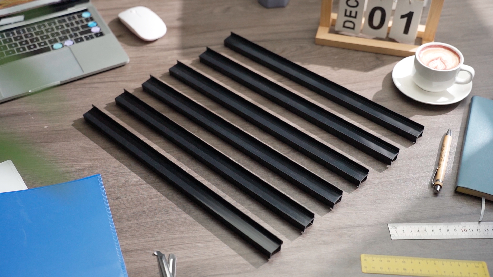 PVC Hanging File Rails 8-Pack 12