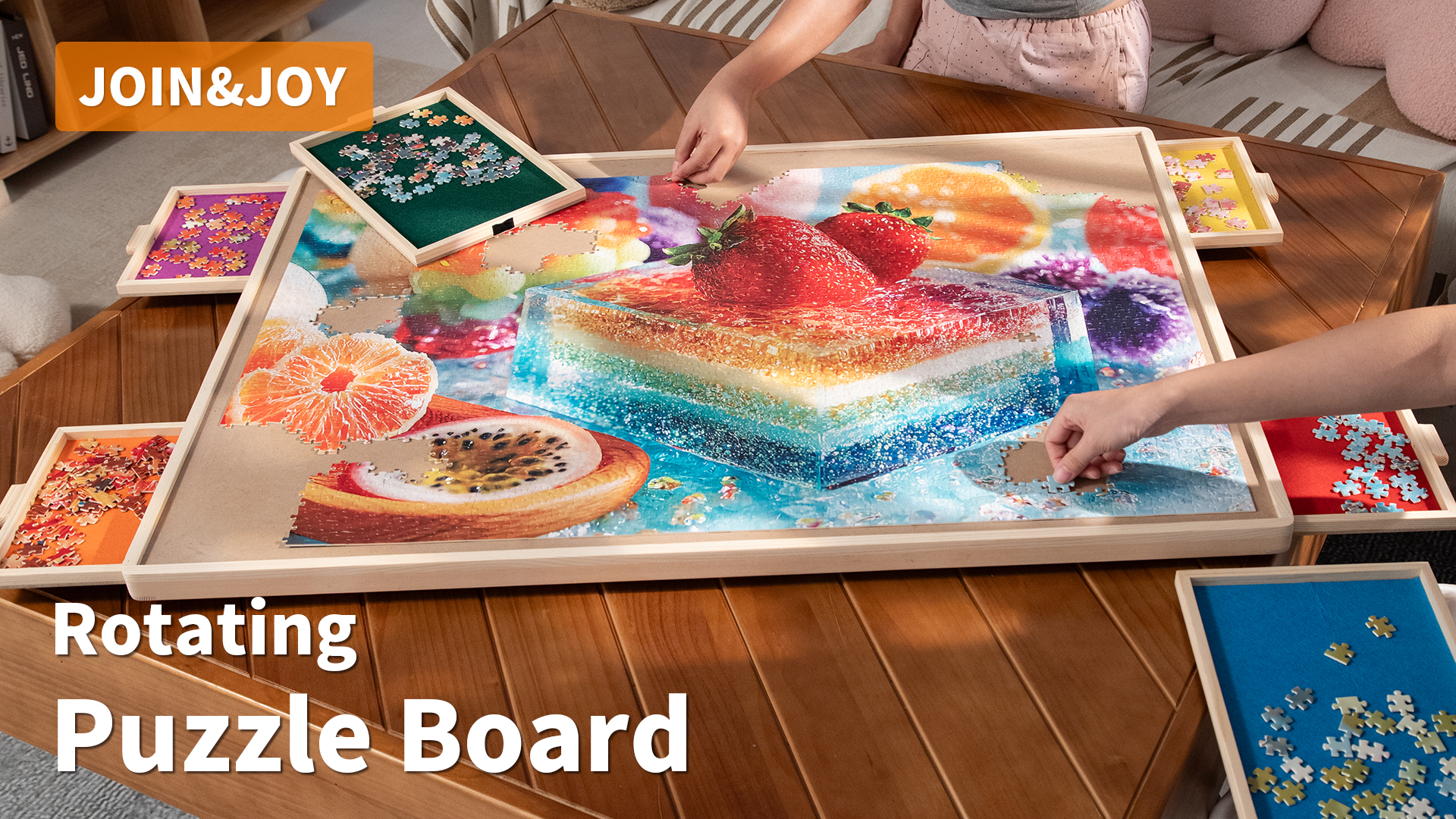 Amazon.com: Join&Joy 1500 Piece Puzzle Board Pro, with 6 Drawers