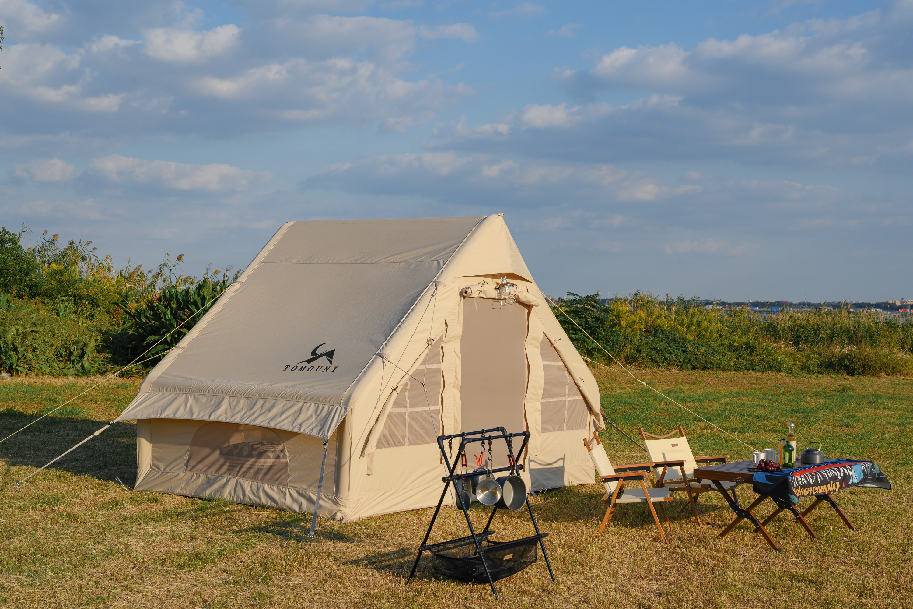 6 Personnes TOMOUNT 300D étanche En Polyester Pour 8 Personnes Tente Gonflable