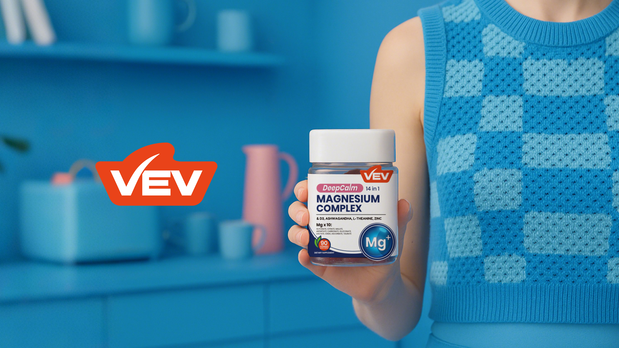 Amazon.com: VEV Deep Calm Magnesium Complex 14-in-1 Gummies – 90