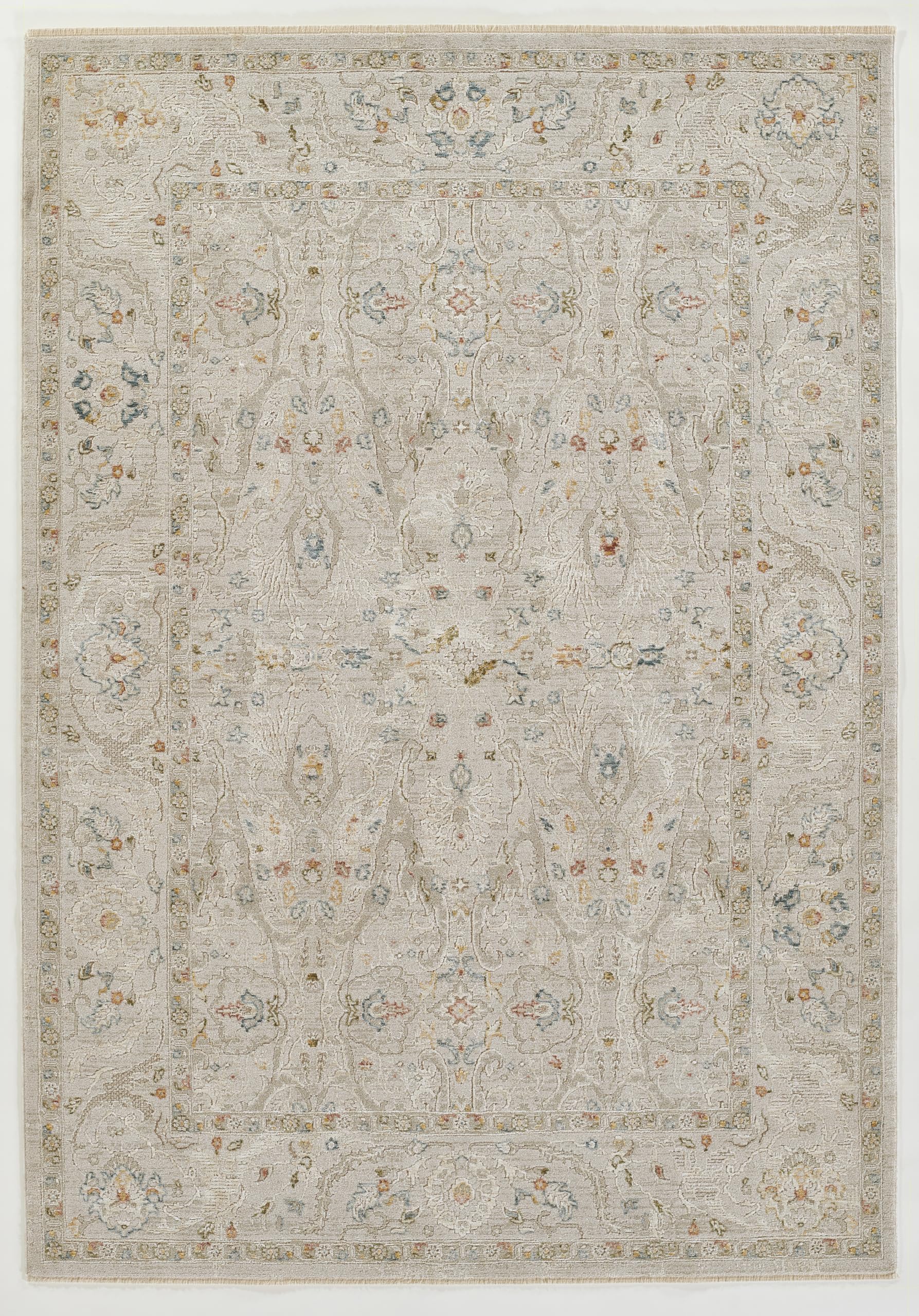 MomeniRugs MORGAN 2 Area Rug, 7'10" X 10'10" Beige Carpet for Living Room, Bedroom, Hallways, Bathroom, and Home Office