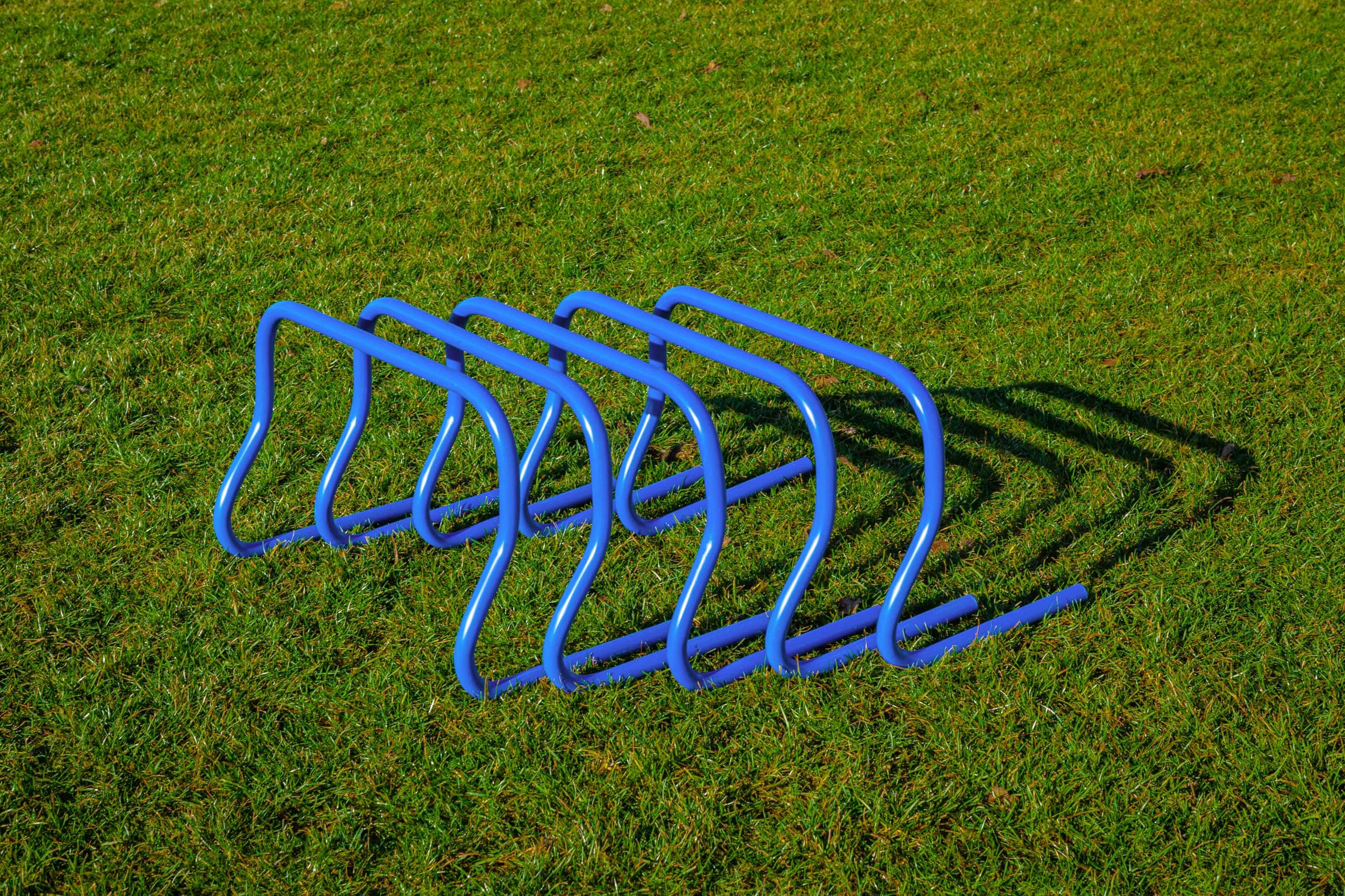 POWERSHOT Lot De 5 Haies D'agilité – PVC 22 Mm, 4 Hauteurs, Pour Football, Cricket, Et Sports De Mouvement