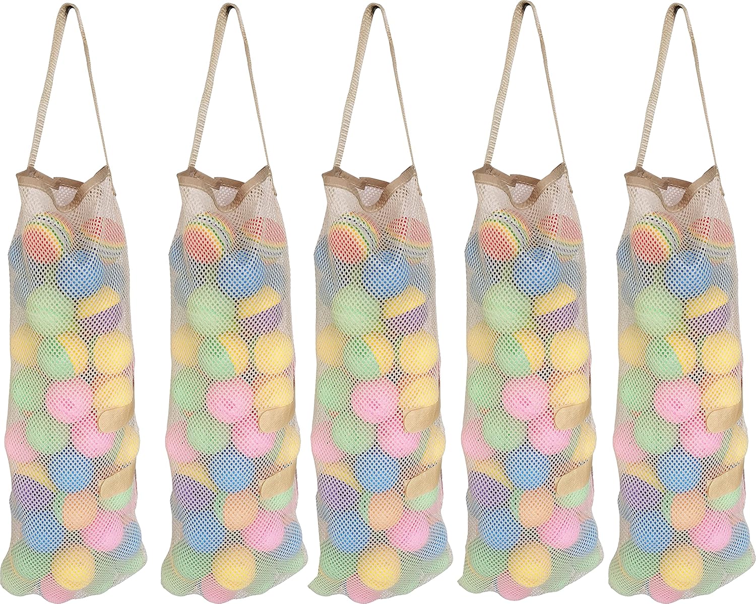 5Pack Hanging Mesh Onion Bags Mesh Garlic Net Bags Reusable Net Storage