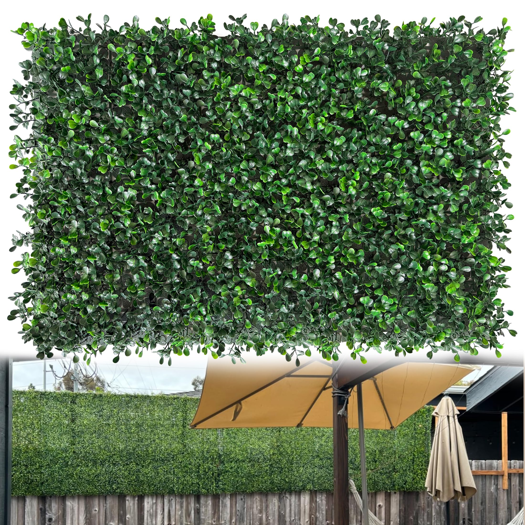 ODTORY Artificial Hedge Privacy Fence Screen, 24X16 in 24P (64 sqft)