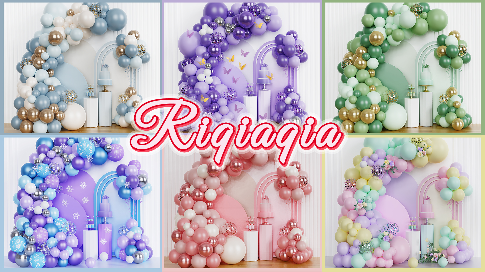 Palloncini Frozen – Il Regno Di Ghiaccio – 6 Pezzi (3 Rosa + 3 Blu) Con Elsa E Anna – Amscan - 4