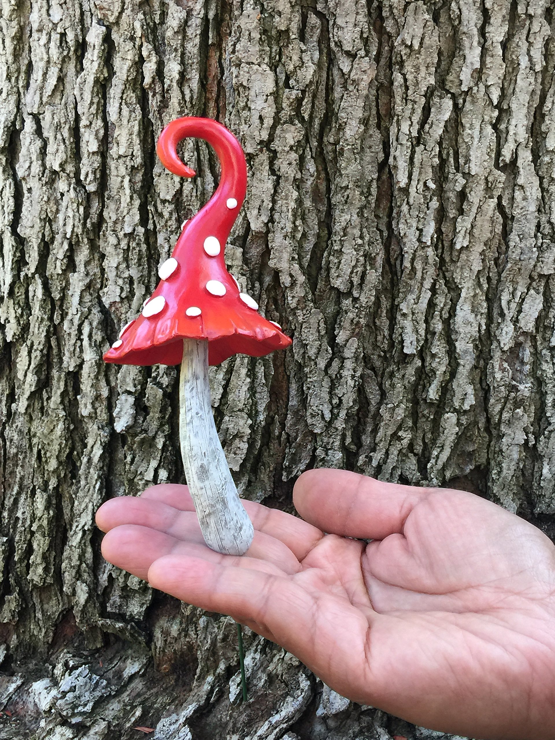 GlitZGlam Magiczna miniaturowa kolekcja grzybów - w zestawie 4 bajkowe piękne miniaturowe grzyby w zestawie. Krasnal - bajkowy dodatek ogrodowy