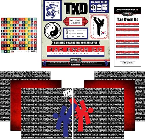 Scrapbook Customs Go Big Tae Kwon Do - Juego de álbumes de recortes de papel y calcomanías, 12 x 12 pulgadas