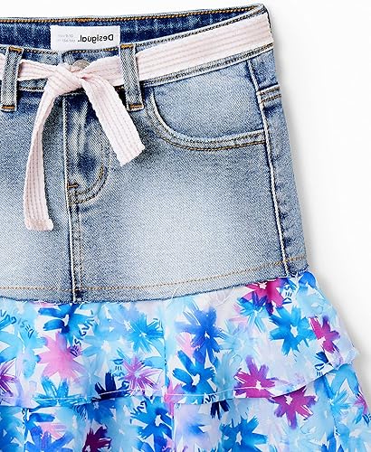 Vista 4 de Desigual Girl Denim Skirt Evase