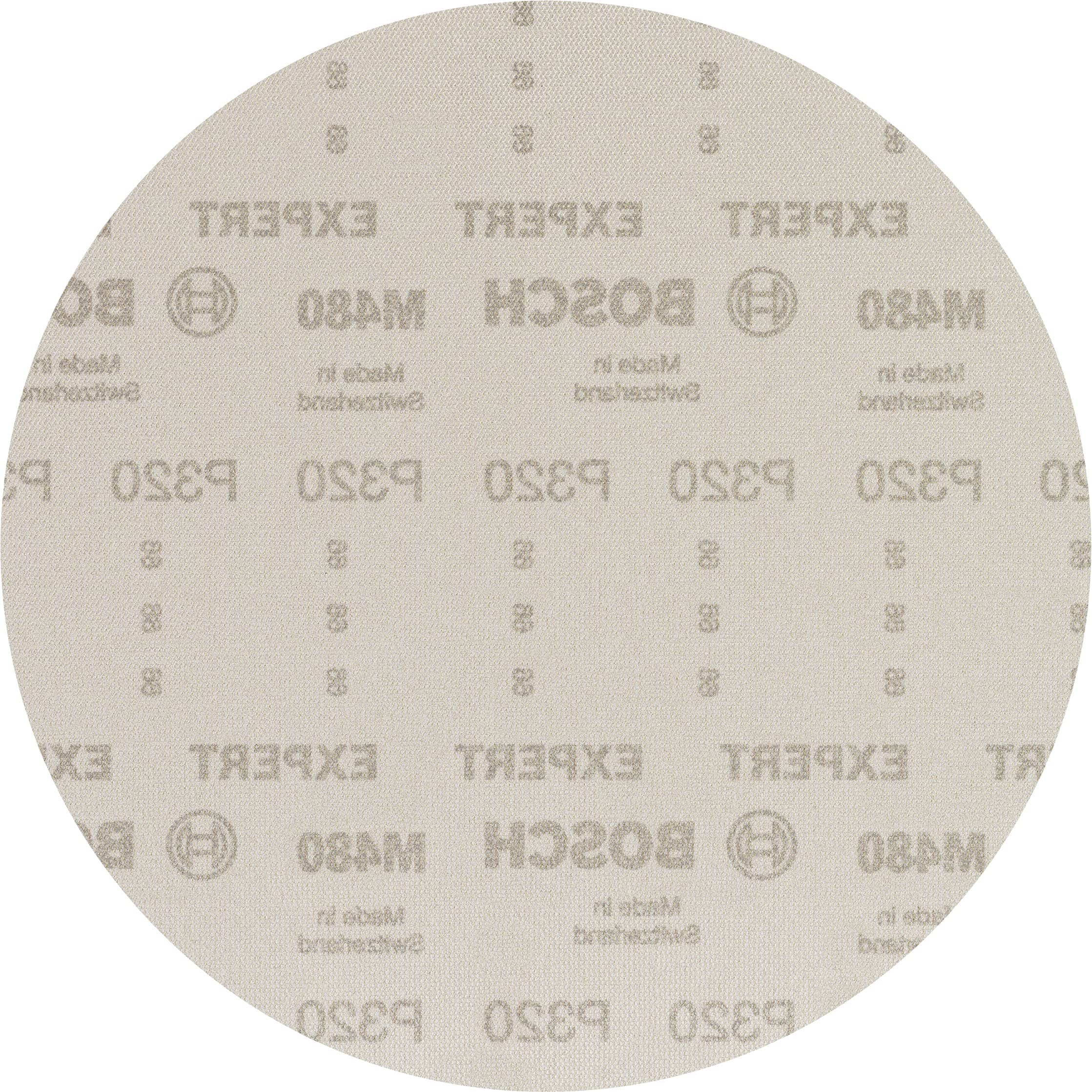 Bosch 25x EXPERT M480 Sanding Net (for Drywall, Hardwood, Ø 225 mm, Grit 320, Professional Accessory Drywall Sander)