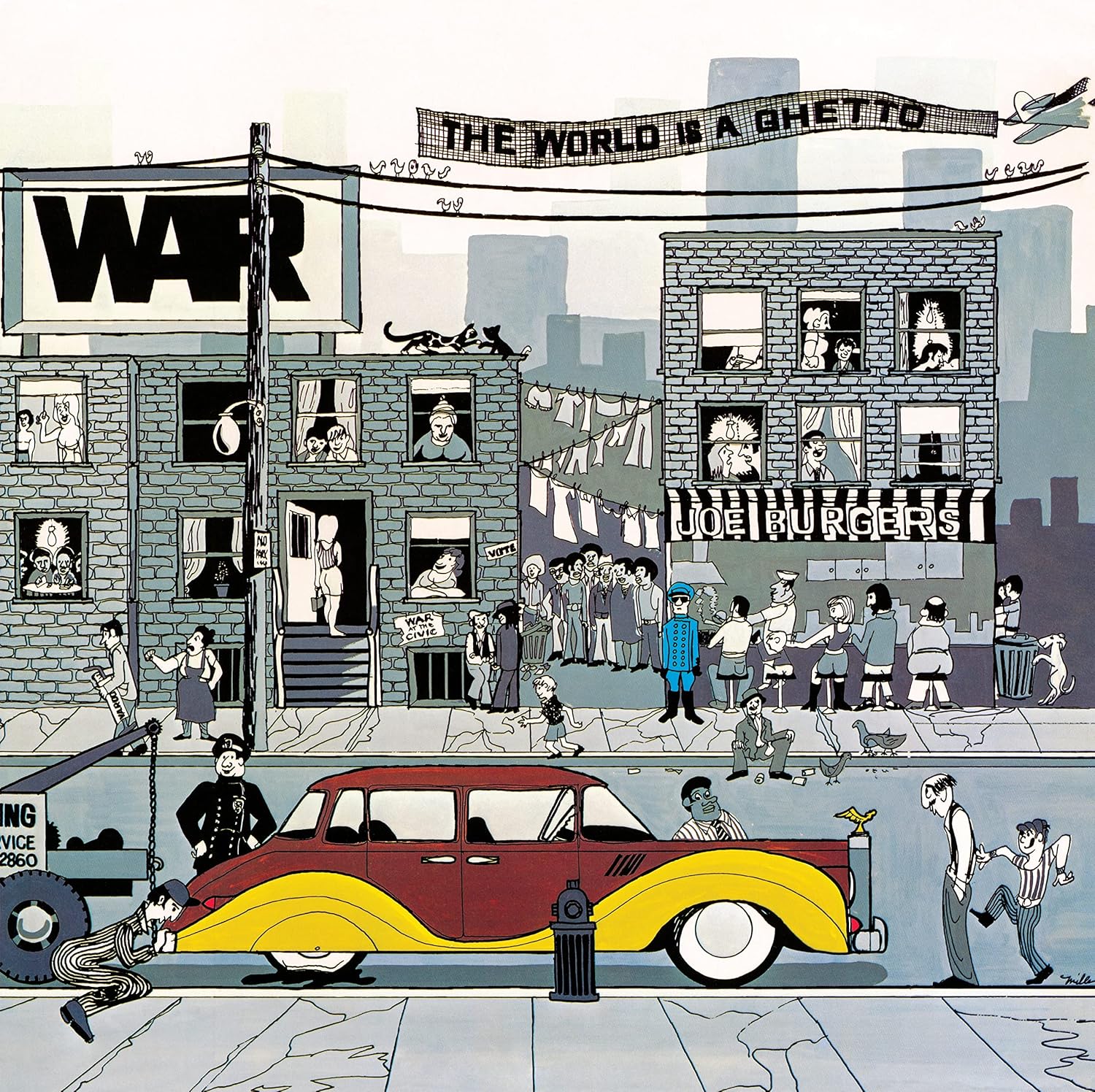 WORLD IS A GHETTO por WAR — capa do álbum