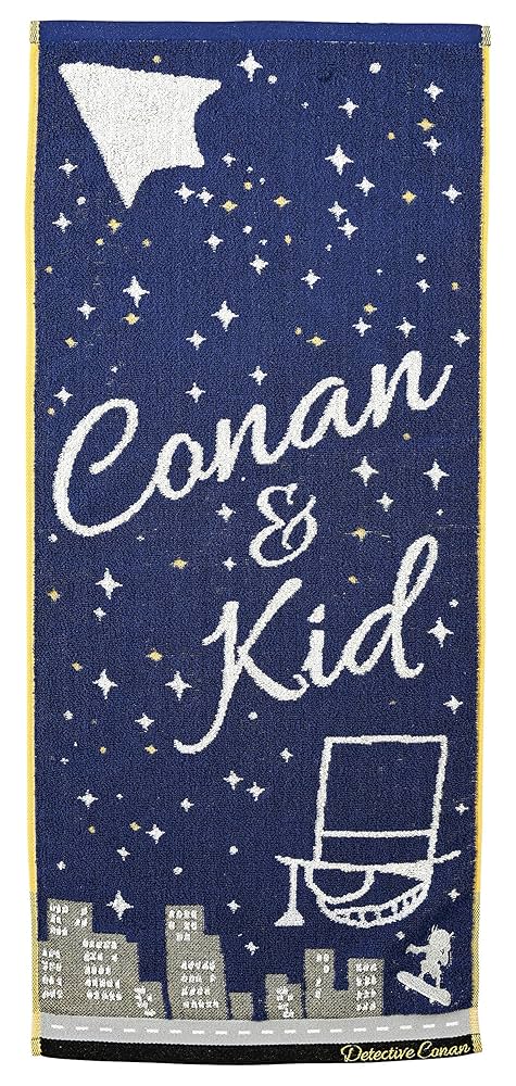 Amazon.co.jp: 丸眞 フェイスタオル 名探偵コナン また会おうぜ