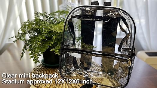 Amazon.com | Keepcross Blue Clear Backpack Stadium Approved