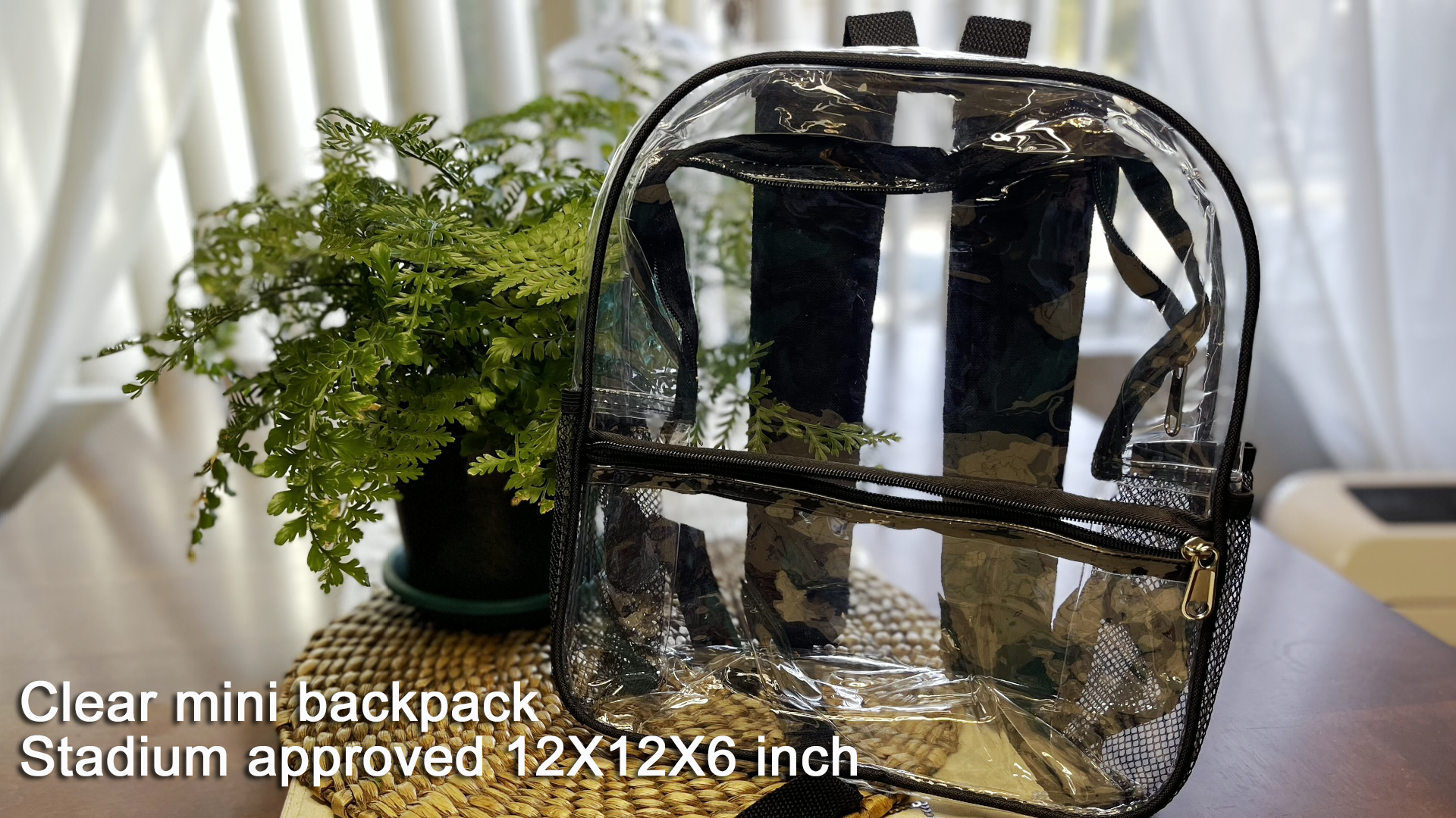 Amazon.com | Keepcross Stadium Approved Clear Backpack 12x6x12 - Mini Clear Bag for Stadium Events, Sporting Events, Festivals, Concerts, Small Transparent Backpack for Women & Men | Casual Daypacks Amazon.com | Keepcross Stadium Approved Clear Backpack 12x6x12 - Mini Clear Bag for Stadium Events, Sporting Events, Festivals, Concerts, Small Transparent Backpack for Women & Men | Casual Daypacks