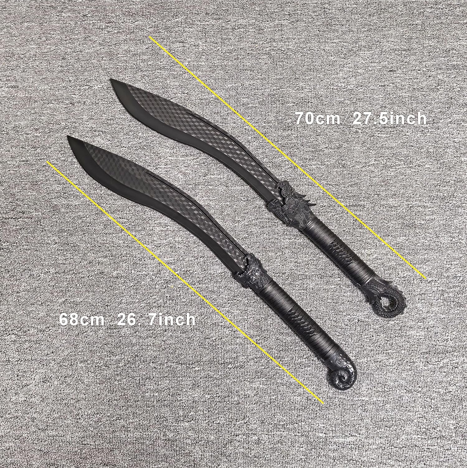 Nepal Plastic Sword，70cm/27.5inch High Elasticity Plastic Sword Martial Arts Polypropylene Training Katana