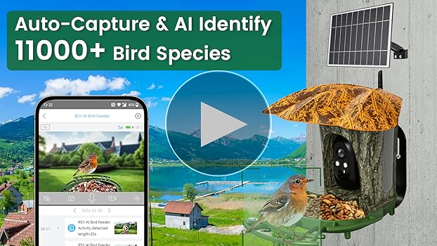 Amazon.com: LUXMO PREMIUM Smart Bird Feeder with Camera