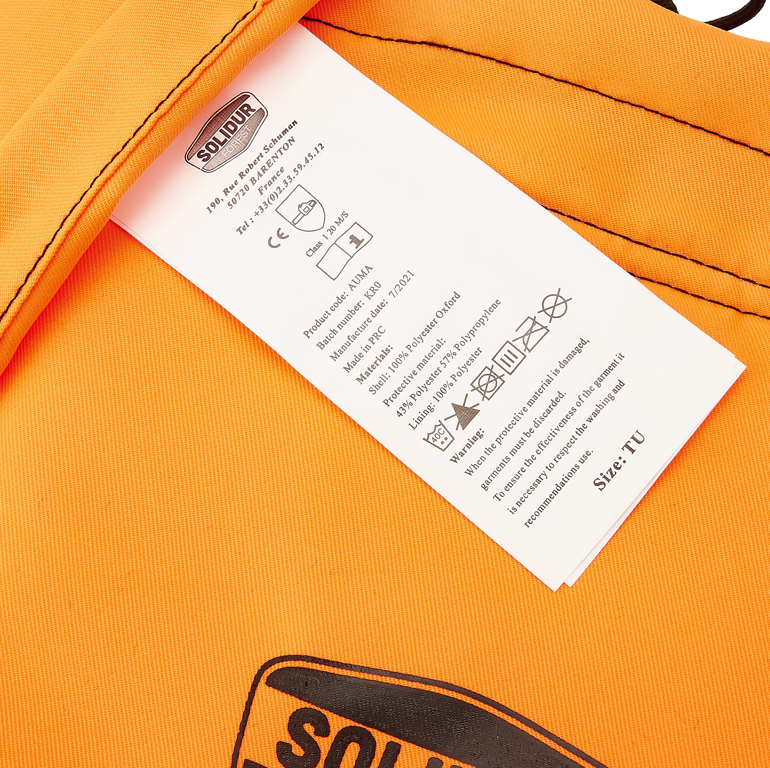 Solidur Mixte Auma Manchettes, Orange, Taille unique EU