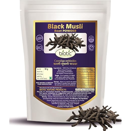 Biotic Black Musli Powder 50g