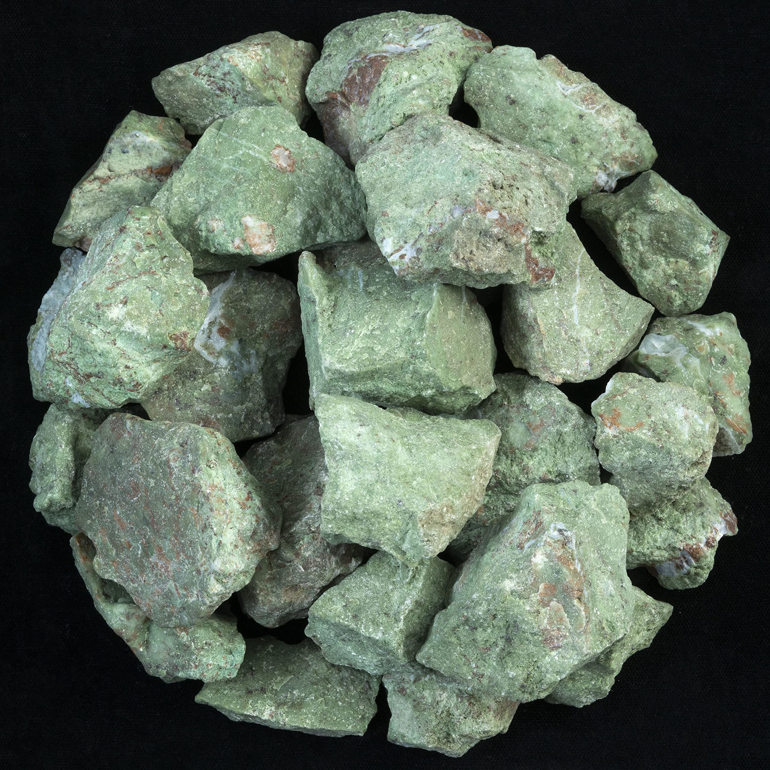 Crocon1/4 LB Chrysocolla Rough Stones and Crystals Bulk - Raw Gemstone for Tumbling Cabbing Polishing Gem Mining Chakra Balancing Reiki Crystal Healing Good Luck Fountain Rocks Home Décor Gifts